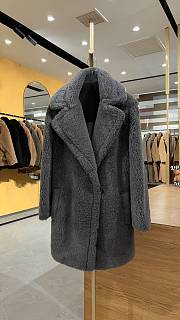 MAX MARA | Teddy Bear Jacket In Dark Gray - 1