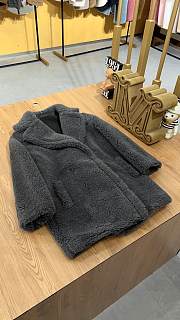 MAX MARA | Teddy Bear Jacket In Dark Gray - 2