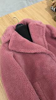 MAX MARA | Teddy Bear Jacket In Dark Pink - 4