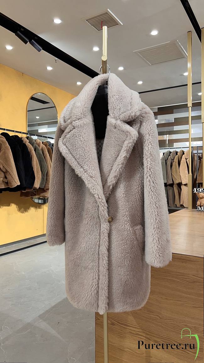 MAX MARA | Teddy Bear Jacket In Dark Beige - 1