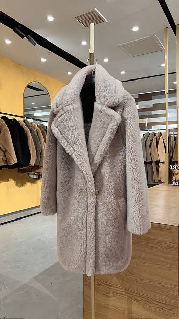 MAX MARA | Teddy Bear Jacket In Dark Beige