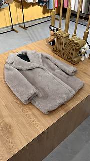 MAX MARA | Teddy Bear Jacket In Dark Beige - 5