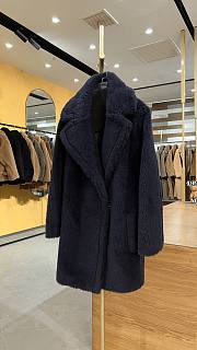 MAX MARA | Teddy Bear Jacket In Dark Dark Blue - 1