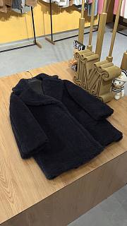 MAX MARA | Teddy Bear Jacket In Dark Dark Blue - 4