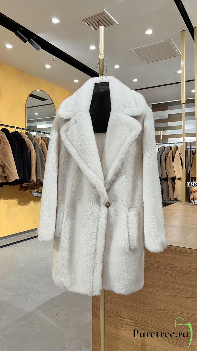 MAX MARA | Teddy Bear Jacket In Dark White - 1