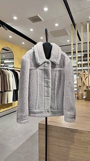 MAX MARA | Button Detailed Long-Sleeved Jacket Gray - 1