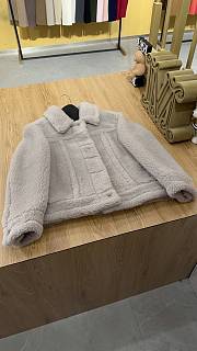 MAX MARA | Button Detailed Long-Sleeved Jacket Gray - 2