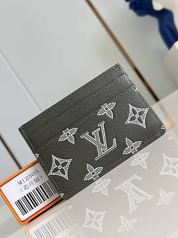 LOUIS VUITTON | Double Card Holder Olive Green