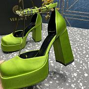 VERSACE | Versace Medusa Platform Sandals Green - 4