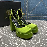 VERSACE | Versace Medusa Platform Sandals Green - 3