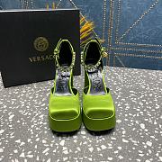 VERSACE | Versace Medusa Platform Sandals Green - 2