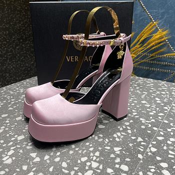 VERSACE | Versace Medusa Platform Sandals Light Pink