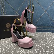 VERSACE | Versace Medusa Platform Sandals Light Pink - 4