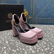 VERSACE | Versace Medusa Platform Sandals Light Pink - 3