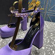 VERSACE | Versace Medusa Platform Sandals Purble - 5