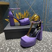 VERSACE | Versace Medusa Platform Sandals Purble - 4