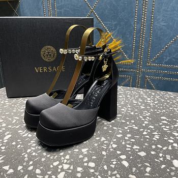 VERSACE | Versace Medusa Platform Sandals Black 