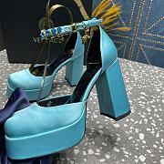 VERSACE | Versace Medusa Platform Sandals Light Blue - 6