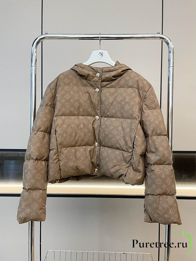 LOUIS VUITTON | Short Down Jacket In Brown - 1