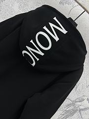 MONCLER | Maglia Logo Appliqued Cotton Hooded Black - 4