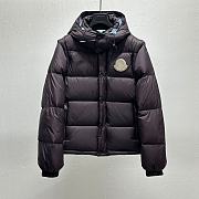 MONCLER | Cyclone High Neck Quilted Jacket Dark Blue - 1