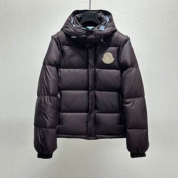 MONCLER | Cyclone High Neck Quilted Jacket Dark Blue