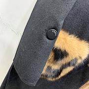 FENDI | Coat With Fur Pockets In Black - 5