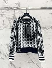 FENDI | FF-jacquard sweater black - 1