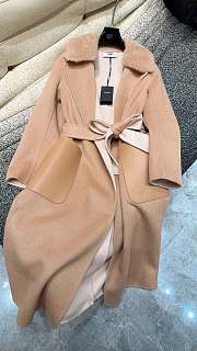 FENDI | Cashmere Coat With Fur Collar Brown - 4