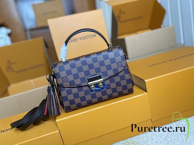 LOUIS VUITTON | Croisette Bag Damier Ebene Canvas material - 1