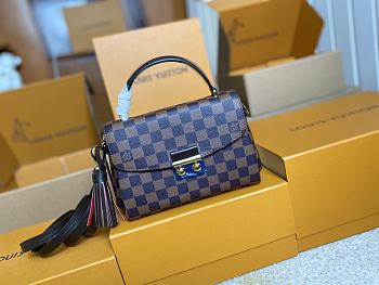 LOUIS VUITTON | Croisette Bag Damier Ebene Canvas material