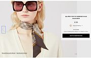 GUCCI | GG print with Horsebits silk neck bow - 2