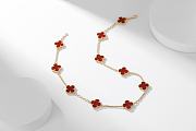 Van Cleef & Arpels | Alhumbra Vintage Necklace Gold Tone In Red - 1