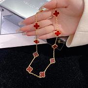 Van Cleef & Arpels | Alhumbra Vintage Necklace Gold Tone In Red - 2