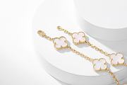 Van Cleef & Arpels | Alhumbra Vintage Necklace Gold Tone In White - 6