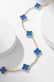 Van Cleef & Arpels | Alhumbra Vintage Necklace Gold Tone In Blue - 5