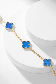 Van Cleef & Arpels | Alhumbra Vintage Necklace Gold Tone In Blue - 2