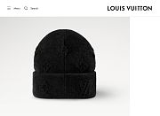 LOUIS VUITTON | Crush Monogram Beanie Black M96194 - 4