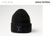 LOUIS VUITTON | Crush Monogram Beanie Black M96194 - 3