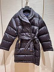 LOUIS VUITTON | Long Down Coat Monogram In Black - 6