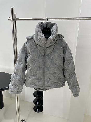 LOUIS VUITTON | Short Down Jacket Monogram In Gray