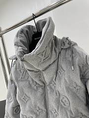 LOUIS VUITTON | Short Down Jacket Monogram In Gray - 3