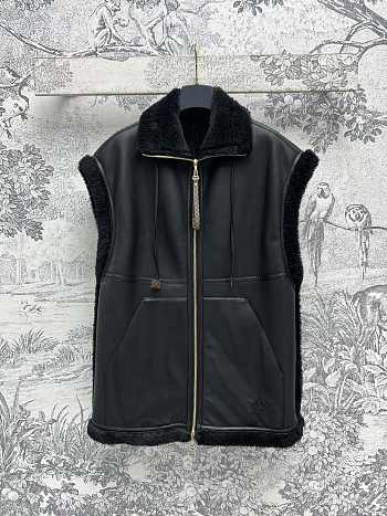 LOUIS VUITTON | Shearling Leather Gilet 1AGBW4