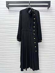 LOUIS VUITTON | Dress silk in black - 3