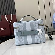 GUCCI | Ophidia medium travel bag Dusty blue GG Supreme canvas - 5