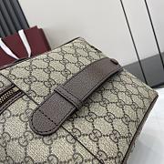 GUCCI | Gucci Porter medium travel bag Beige and dark brown GG Supreme canvas - 2