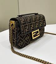 FENDI | Baguette Chain Midi Bag Brown - 4