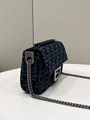 FENDI | Baguette Chain Midi Bag Blue - 6