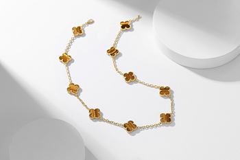 Van Cleef & Arpels | Alhumbra Vintage Necklace Gold Tone In Orange