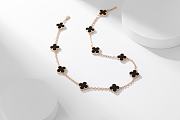 Van Cleef & Arpels | Alhumbra Vintage Necklace Gold Tone In Black - 1